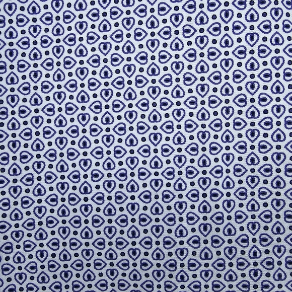 Zara Man Long Sleeve Slim Fit Button Down Shirt Blue White Men's Size Medium - Picture 6 of 15